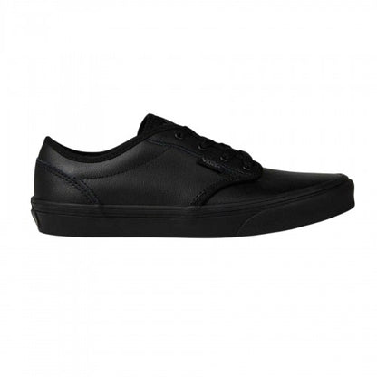 Front - Vans Mens Atwood Leather Low Cut Flat Trainers