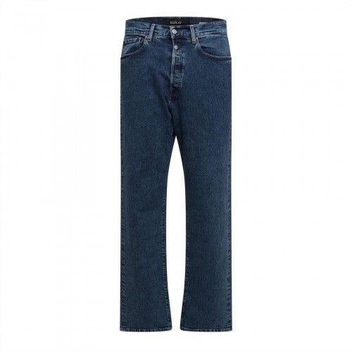 Front - Replay Mens 9zero1 Denim Straight Jeans