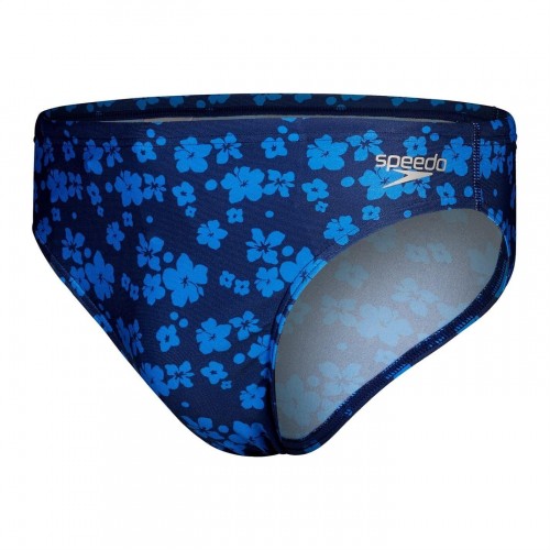 Front - Speedo Mens Floral Swimming Trunks