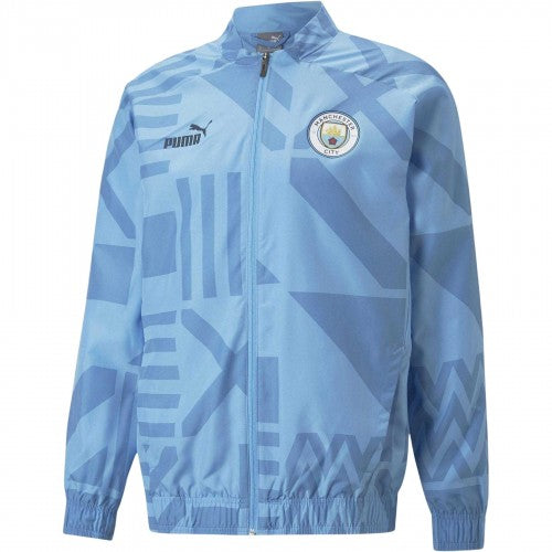 Front - Puma Mens Manchester City FC Lightweight Anorak