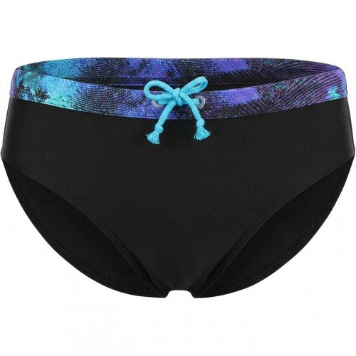 Front - Speedo Mens Placement Swim Briefs