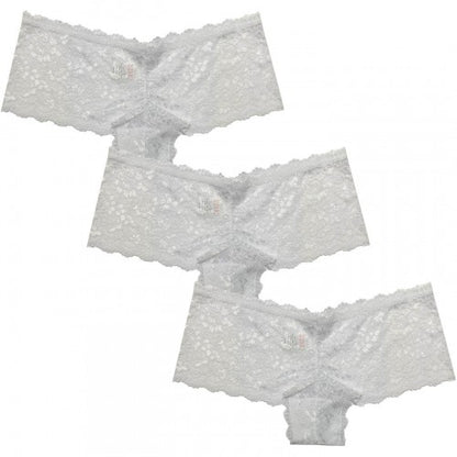 Front - Be You Womens/Ladies Floral Lace Trim Briefs (Pack of 3)