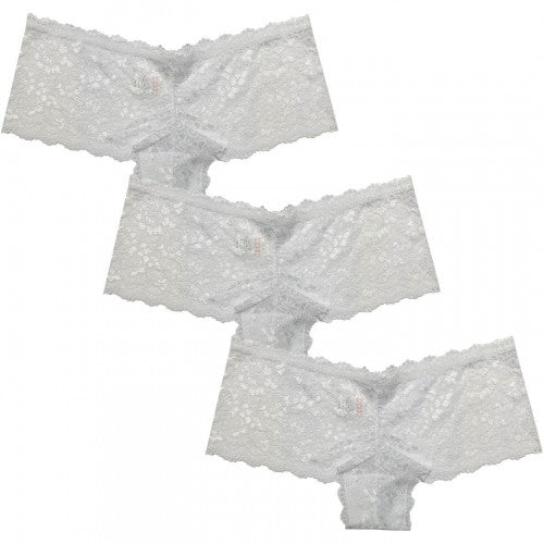 Front - Be You Womens/Ladies Floral Lace Trim Briefs (Pack of 3)