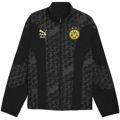 Front - Puma Mens Borussia Dortmund Anorak
