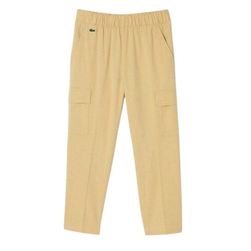 Front - Lacoste Womens/Ladies Gabardine Cargo Trousers