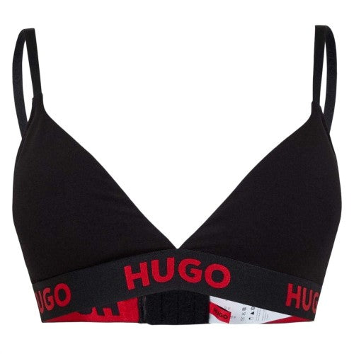Front - Hugo Womens/Ladies V Neck Bralette