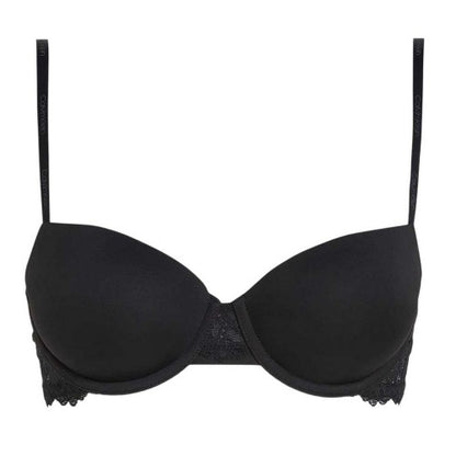 Front - Calvin Klein Womens/Ladies Attraction Lace Trim Push Up Bra