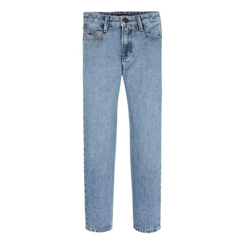 Front - Tommy Hilfiger Childrens/Kids Denim 5 Pockets Straight Leg Jeans