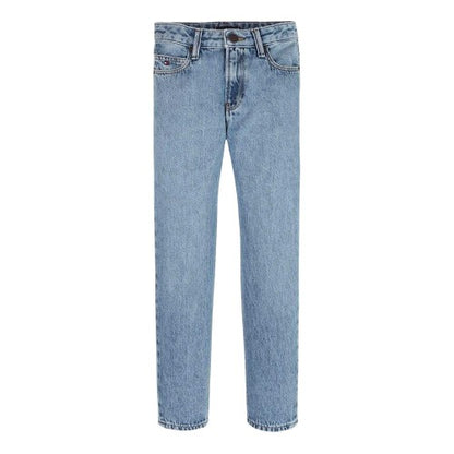 Front - Tommy Hilfiger Childrens/Kids Denim 5 Pockets Straight Leg Jeans