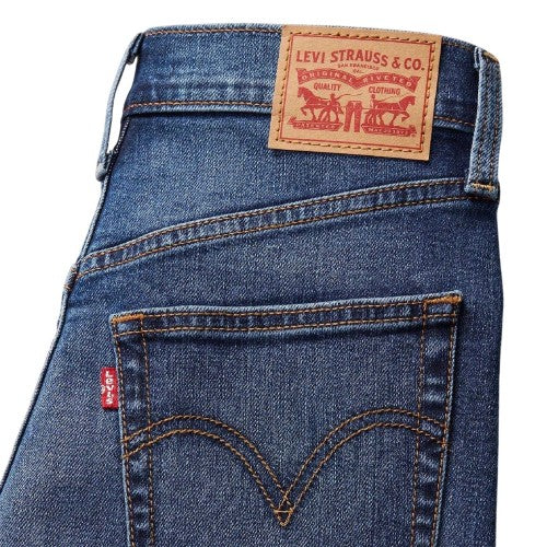 The Last Straw - Side - Levis Womens-Ladies Ribcage High Rise Straight Leg Jeans