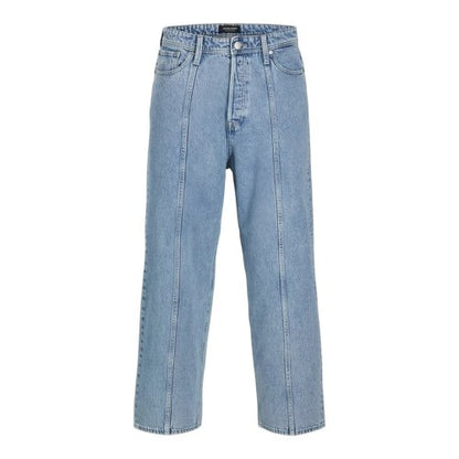 Front - Jack And Jones Mens Denim Relaxed Wide Leg Jeans
