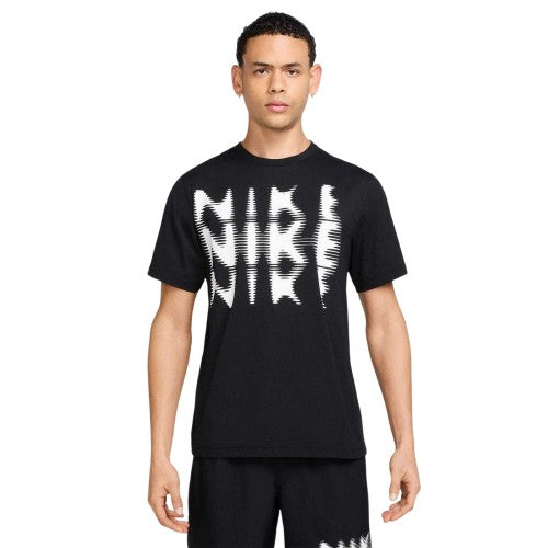 Front - Nike Mens Hyverse Logo Dri-FIT T-Shirt