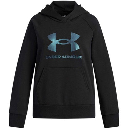 Front - Under Armour Childrens/Kids ZNE Metallic Logo Hoodie