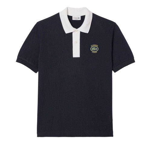 Front - Lacoste Mens Badge Classic Polo Shirt