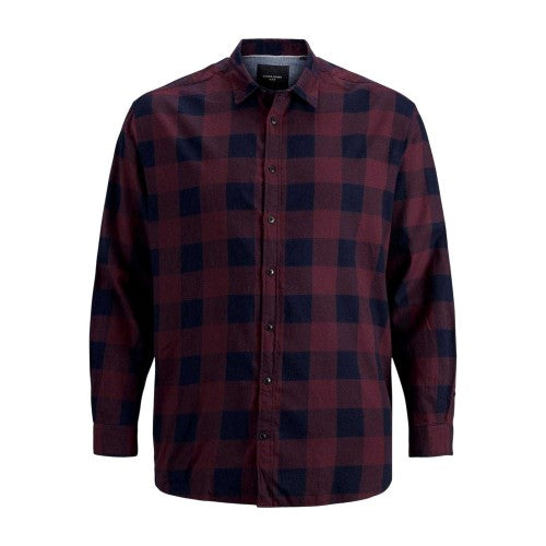 Front - Jack And Jones Mens Gingham Twill Shirt