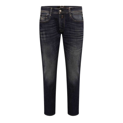 Front - Replay Mens Anbass Cotton Comfort Jeans