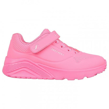 Front - Skechers Childrens/Kids Uno Lite Leather Trainers