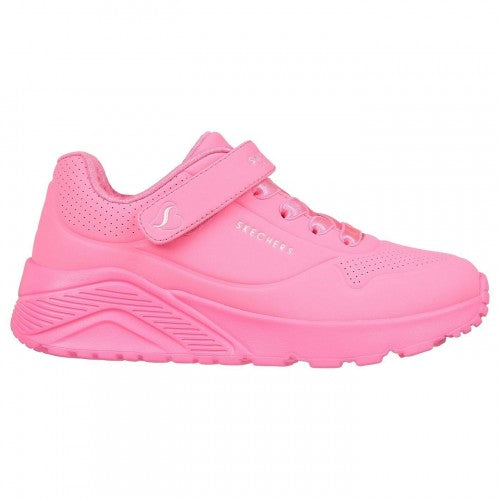 Front - Skechers Childrens/Kids Uno Lite Leather Trainers