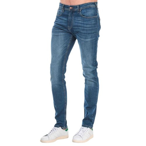 Front - Duck and Cover Mens Overbug Tapered Jeans