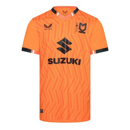 Front - Castore Mens MK Dons Short-Sleeved Goalkeeper Jersey