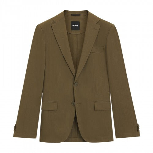 Front - Boss Mens Hanry Single-Breasted Slim Blazer