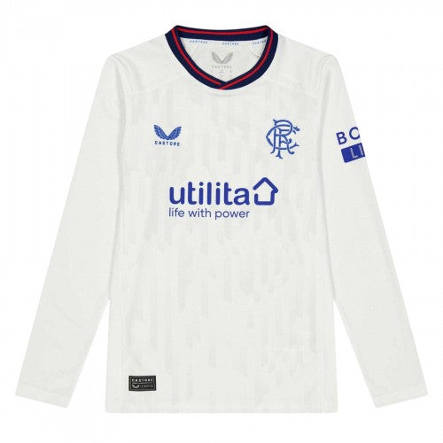 Front - Castore Childrens/Kids Rangers FC Long-Sleeved Goalkeeper Jersey