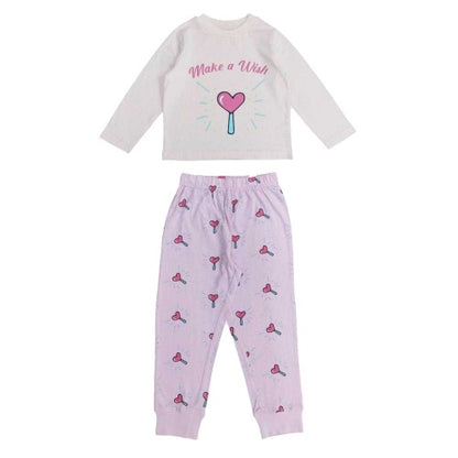 Front - Star Childrens/Kids Make A Wish Pyjama Set