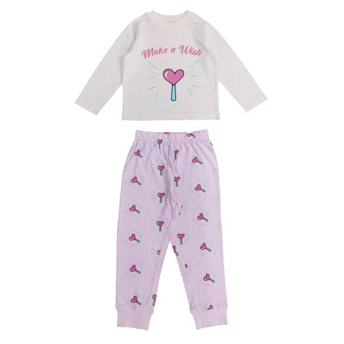 Front - Star Childrens/Kids Make A Wish Pyjama Set