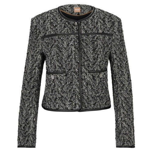 Front - Boss Womens/Ladies Chevron Regular Suit Jacket