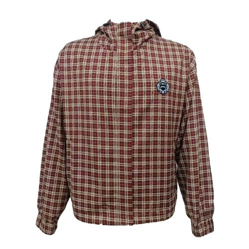 Front - Slazenger Mens Plaid Hooded Overshirt