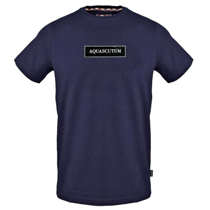 Front - Aquascutum Mens Logo Cotton T-Shirt