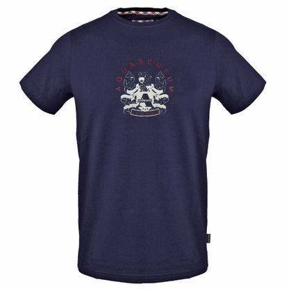 Front - Aquascutum Mens Crest Cotton T-Shirt