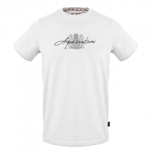 Front - Aquascutum Mens Logo Cotton Regular T-Shirt