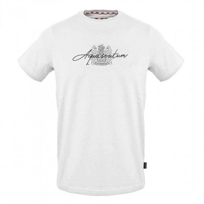 Front - Aquascutum Mens Logo Cotton Regular T-Shirt