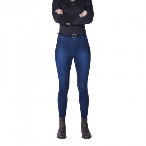 Front - Just Togs Womens/Ladies Denim Horse Riding Tights