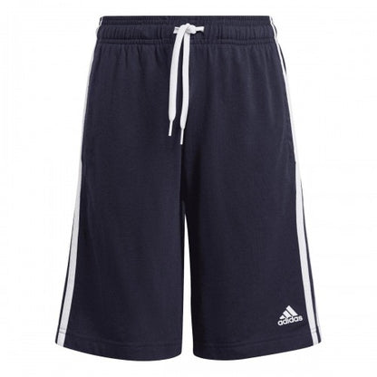 Front - Adidas Boys Essentials 3 Stripes Shorts