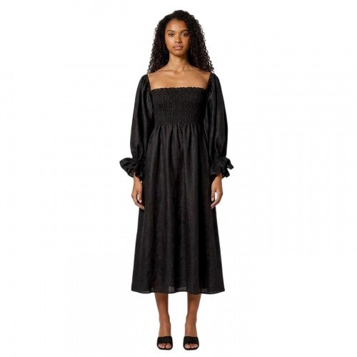 Front - Sleeper Womens/Ladies Linen Dress
