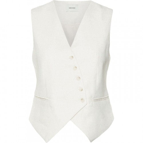 Front - Vero Moda Womens/Ladies Asymmetric Linen Vest Top