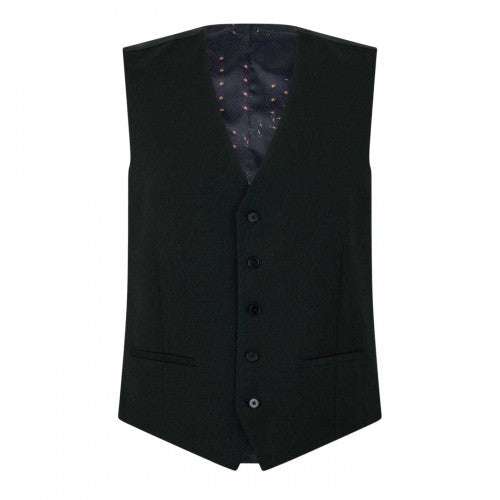 Front - Ted Baker Mens Textured Slim Formal Gilet