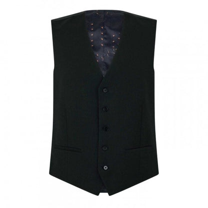 Front - Ted Baker Mens Textured Slim Formal Gilet