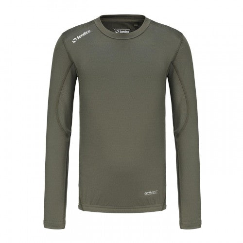 Front - Sondico Childrens/Kids Core Breathable Long-Sleeved Base Layer Top