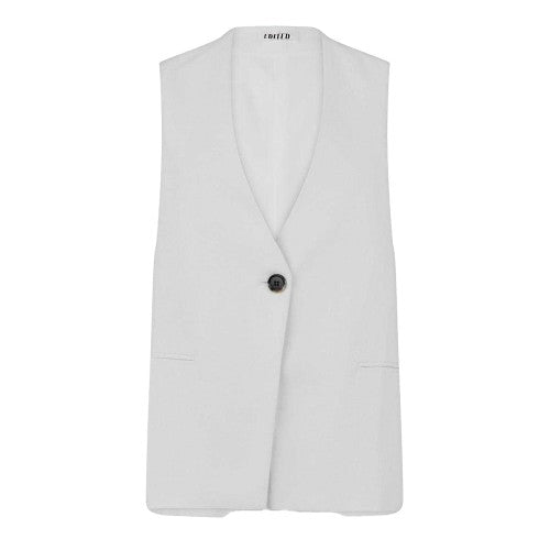 Front - Edited Womens/Ladies Cotton Linen Waistcoat