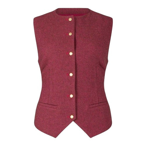 Front - Lily And Lionel Womens/Ladies Pandora Herringbone Sleeveless Waistcoat