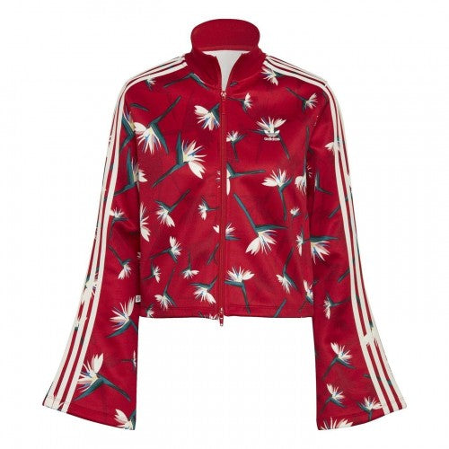 Front - Adidas Womens/Ladies Originals Floral Bell Sleeve Track Top