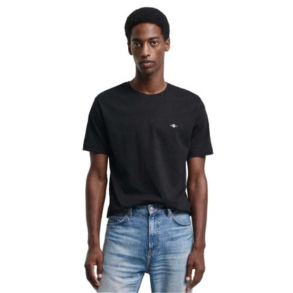 Front - Gant Mens Archive Embroidered Logo T-Shirt