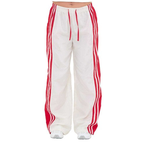 Front - I Saw It First Womens/Ladies Side Stripe Relaxed Fit Joggers