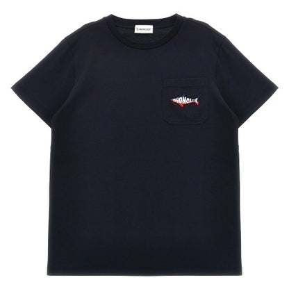 Front - Moncler Childrens/Kids Shark T-Shirt