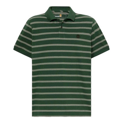 Front - Timberland Mens Stripe Short-Sleeved Polo Shirt