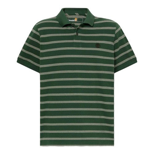 Front - Timberland Mens Stripe Short-Sleeved Polo Shirt