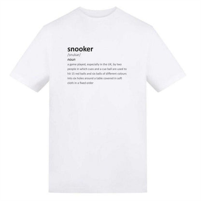 Front - AWD Unisex Adult Snooker Text T-Shirt